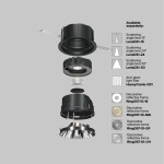 Фото 3 Встраиваемый светильник Technical DL057-10W3K-B