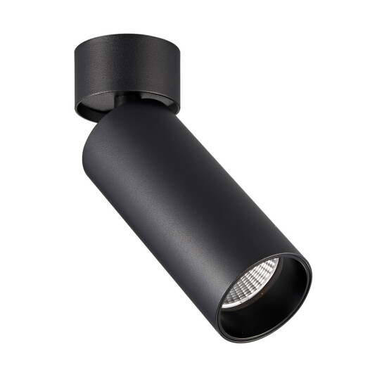 Фото ST171.442.07 Светильник потолочный Черный LED 1*7W 4000K 560Lm Ra>90 60° IP20 D52xH130 220-240VV Накладные светильники