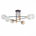 Фото 3 SL1203.402.06 Люстра потолочная ST-Luce Бронза,Черный/Белый E27 6*40W LIMANO