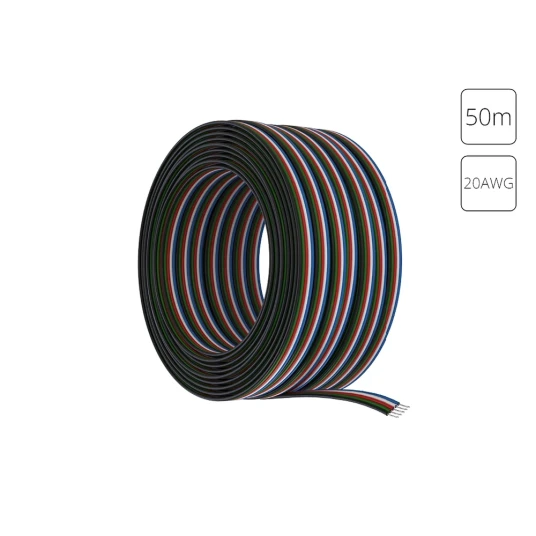 Фото Провод 5-жильный для светодиодной ленты RGBW 50м, 20AWG Arte Lamp STRIP-ACCESSORIES A20-5W