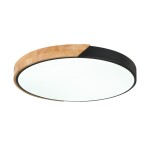 Фото 2 SLE200942-01 Светильник потолочный Черный, Светлое дерево/Белый LED 1*45W 3000K/4000K/6000K FESTA