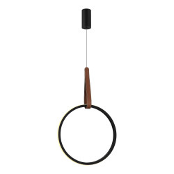 Фото SL6131.403.20 Светильник подвесной ST-Luce Черный/Черный, Терракотовый LED 1*20W 4000K SHAPE