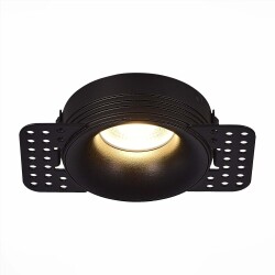 Фото ST218.448.01 Св-к встр. Черный GU10 1*50W  IP20 D78xH30 165-265V Без ламп Встраиваемые светильники