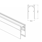 Фото 1 Шинопровод магнитный накладной Crystal Lux CLT 0.113 01 L3000 WH