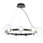 Фото 2 Люстра Crystal Lux BOSQUE SP9 BLACK/TRANSPARENT