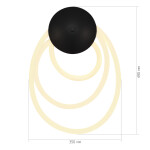 Фото 1 SL6102.411.30 Светильник настенный ST-Luce Черный/Белый LED 1*30W 3000K SAGRATO