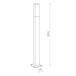 Фото 1 SL101.715.01 Светильник уличный наземный ST-Luce Серый/Белый LED 1*3W 4000K VIVO