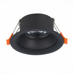 Фото 3 ST200.408.01 Св-к встр. Черный GU10 1*50W  D89xH40 220V Без ламп Встраиваемые светильники