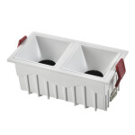 Фото ST757.548.20 Св-к встр. Белый LED 2*10W 60° IP20 L65xW126xH52 85-265V В комплекте Встраиваемые светильники