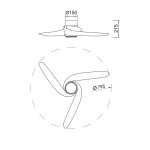 Фото 1 9065 Люстра-вентилятор GROENLAND