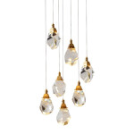 Фото 1 Подвесной светильник 9701P/7R brass