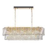 Фото SL6138.303.14 Светильник подвесной ST-Luce латунь/прозрачный E14 14*40W РИТЦ