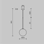 Фото 5 Подвесной светильник Maytoni MOD172PL-01BS