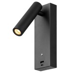 Фото 6 CL704431 Декарт Черный Св-к Настенный с USB