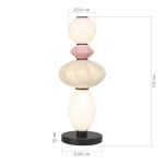 Фото 1 SL6134.404.01 Прикроватная лампа ST-Luce черный/розовый, желтый, опаловый LED 1*16W 3000K ФЛОРЕНТИНИ