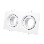 Фото 2 ST255.528.02 Св-к встр. Белый GU10 2*50W  IP65 L180xW90xH40 220V Без ламп Встраиваемые светильники