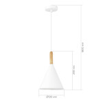 Фото 1 SLE1255-503-01 Светильник подвесной Белый/Белый E27 1*40W ARKET