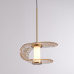 Фото 3 Подвесной светильник MD24020901-1A gold/cognac