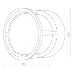 Фото 1 Светильник уличный настенный