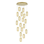 Фото 3 SL6506.203.18 Светильник подвесной ST-Luce Золотистый/Золотистый, Прозрачный LED 18*9W 3000K ЛУНГО