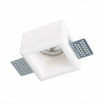 Фото 3 ST252.518.01 Св-к встр. из гипса Белый GU10 1*50W  IP20 L80xW80xH52 180-240V Без ламп Встраиваемые светильники