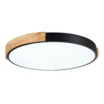 Фото 2 SLE201342-01 Светильник потолочный Черный, Светлое дерево/Белый LED 1*40W 3000K/4000K/6000K DELIA