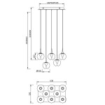 Фото 1 9081 Люстра подвесная ANDROMEDA