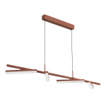 Фото 2 SL1018.603.04 Светильник подвесной ST-Luce терракотовый/прозрачный LED 1*32W 4000K ЭВКЛИДИК