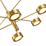 Фото 1 SL6504.302.08 Светильник потолочный ST-Luce Латунь/Латунь LED 8*5W 3000K ВИКО