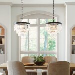 Фото 2 Люстра Odeon 6 black/clear