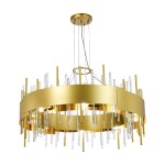 Фото 2 SL1633.203.16 Люстра подвесная ST-Luce Матовое золото/Матовое золото,Прозрачный E14 16*40W OLVERA