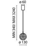 Фото 3 Подвесной светильник Maytoni MOD254PL-01BS