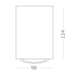 Фото 1 ST108.517.01 Светильник потолочный Белый GU10 1*50W  IP20 D98xH124 220V Без ламп Накладные светильники