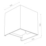 Фото 1 SL560.401.02 Светильник уличный настенный ST-Luce Черный/Черный LED 2*3W 4000K STAFFA