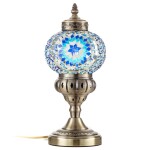 Фото 1 CL419816 Каир Мозаика Синяя Св-к Настольный
