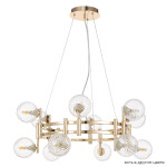 Фото 4 Люстра Crystal Lux LUXURY SP12 GOLD