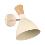 Фото SLE1256-501-01 Светильник настенный Бежевый/Бежевый, Светлое дерево, Золотистый E14 1*40W VISTA