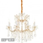 Фото 1 Светильник подвесной iLamp Diamond 6071-8 GD+CL