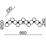 Фото 4 Настенный светильник (бра) Maytoni MOD547WL-13BS