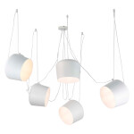 Фото 3 SLE120653-05 Светильник подвесной Белый/Белый E27 5*40W TRIESTE