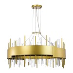 Фото 3 SL1633.203.16 Люстра подвесная ST-Luce Матовое золото/Матовое золото,Прозрачный E14 16*40W OLVERA