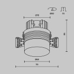 Фото 5 Встраиваемый светильник Technical DL065-12W3K-TRS-W