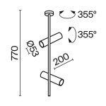 Фото 5 Потолочный светильник Technical C021CL-02W