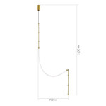 Фото 1 SL6132.301.20 Светильник настенно-потолочный ST-Luce Латунь/Белый LED 1*20W 3000K STRAP