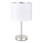 Фото SLE300554-01 Прикроватная лампа Никель/Белый, Серебристый E27 1*40W BRESCIA