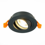 Фото 4 ST251.418.01 Св-к встр. Черный GU10 1*50W  IP20 L90xW90xH27 220V Без ламп Встраиваемые светильники