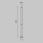 Фото 7 Садово-парковый светильник Outdoor O041FL-L100B3K