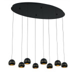 Фото 1 Подвесной светильник MD21001034-8A black/gold