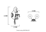 Фото 5 Бра Crystal Lux MONTANA AP2