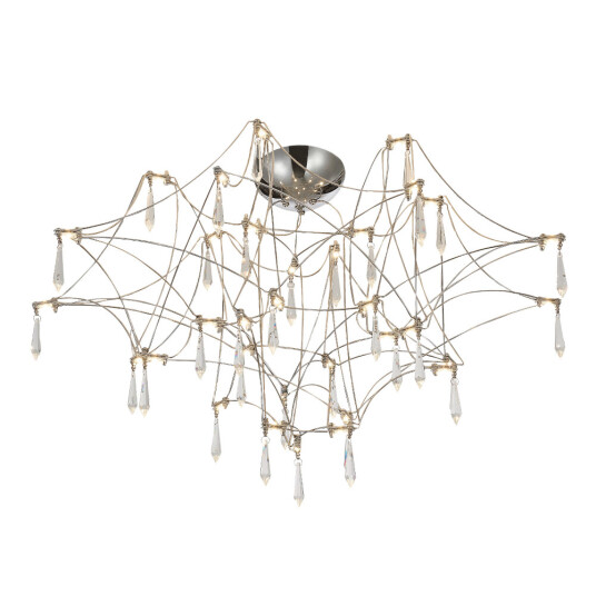 Фото SL6601.102.78 Светильник потолочный ST-Luce Хром/Прозрачный LED 78*0,35W 3000K ГРАВЕТТА